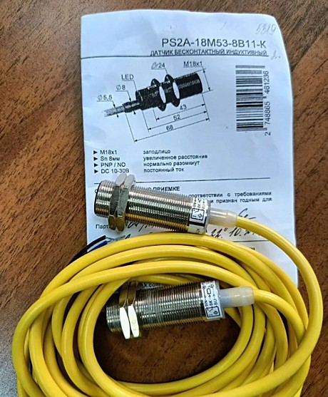 Индуктивный бесконтактный датчик PS2A-18M53-8B11-K